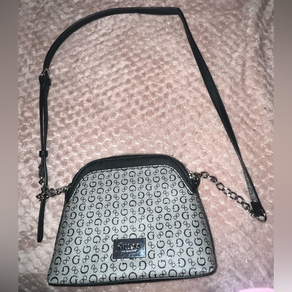 Guess black logo crossbody bag